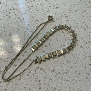 Kendra Scott gold choker slider necklace